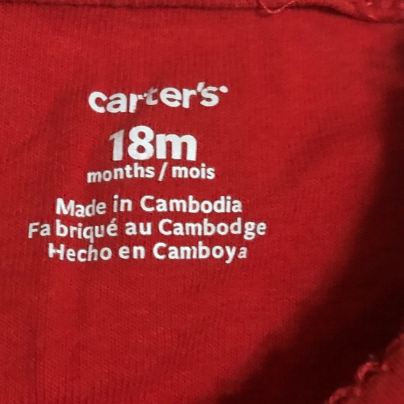 Carters•Gold Sparkle Ice Skates Design Bodysuit - Picture 2 of 7